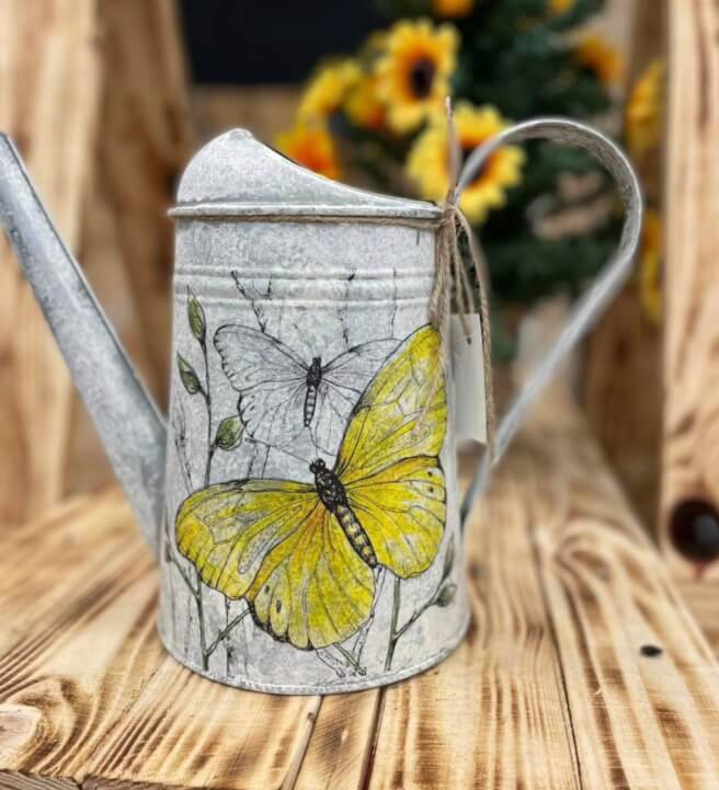 Decoupaged Watering Can Workshop